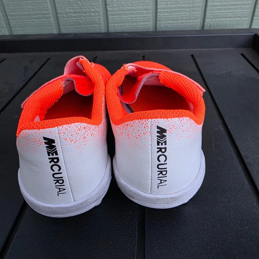 Nike Mercurial Vapor 12 Club MG Neon Orange White AH7351-801 Kids 11C